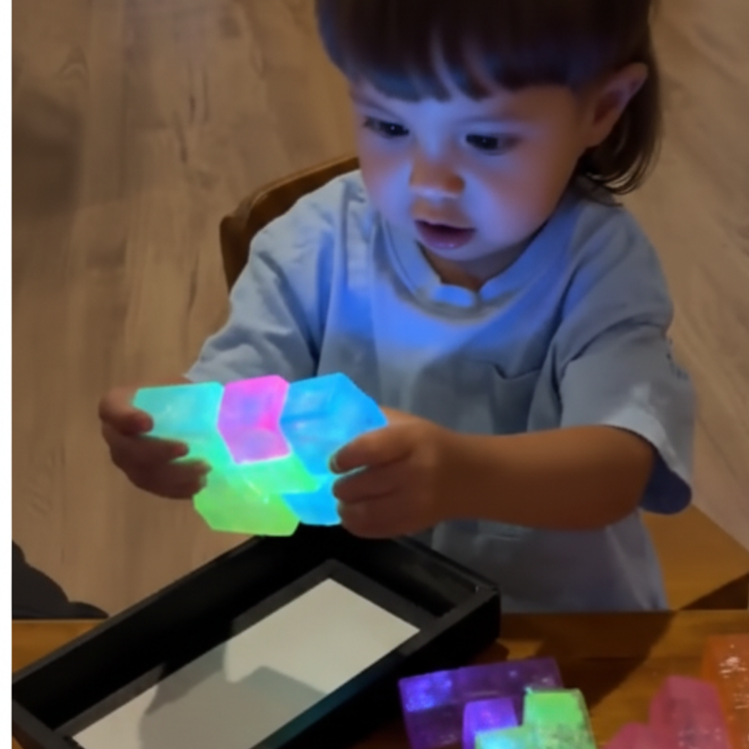 Tetris Puzzle Glow Sugar Squishy Set