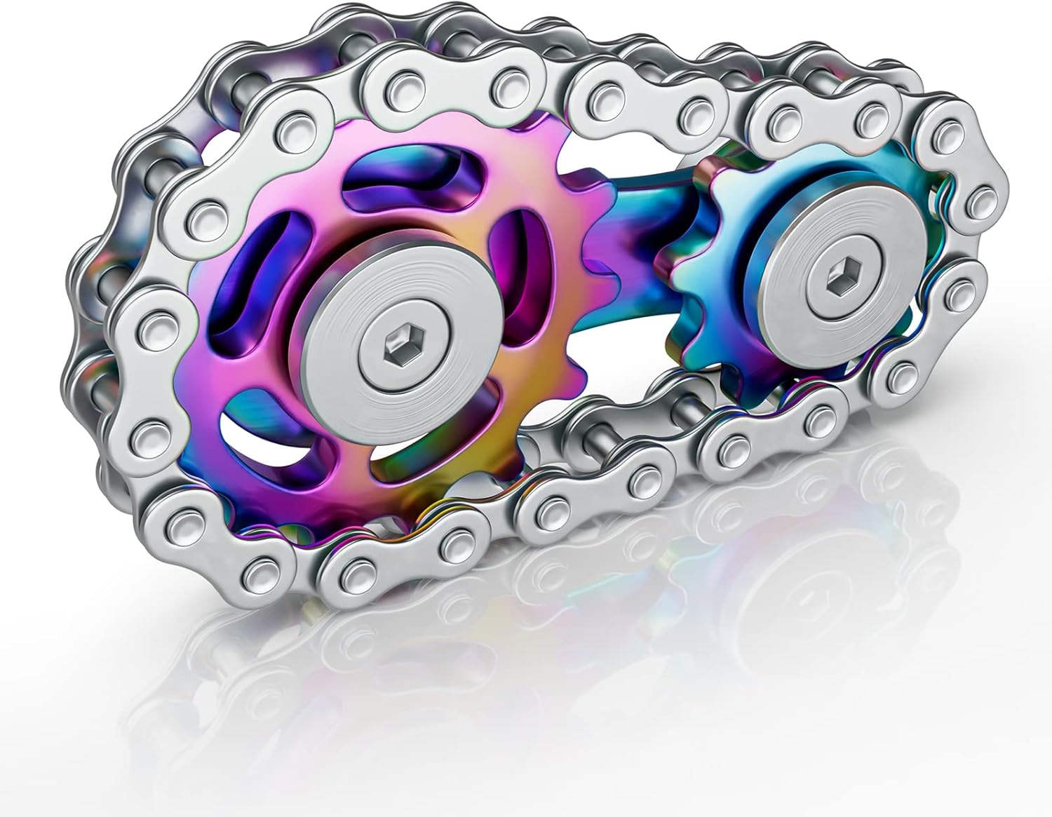 Metal Bike Chain Fidget Spinner