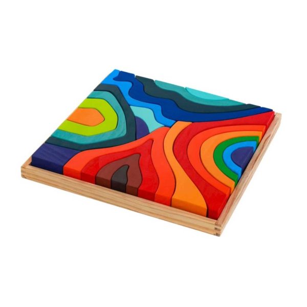 Abstract wooden building blocks for sensory and creative play — My Sensory Space