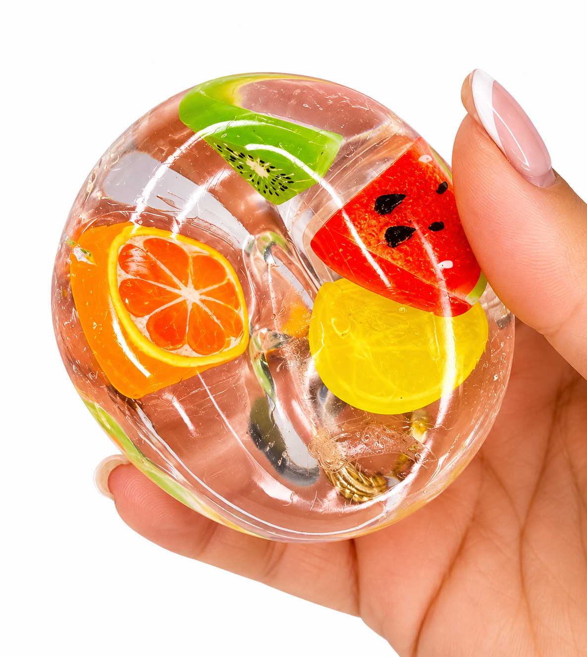 Coconut Oil Fruit Ball Squishy -  3 Pack