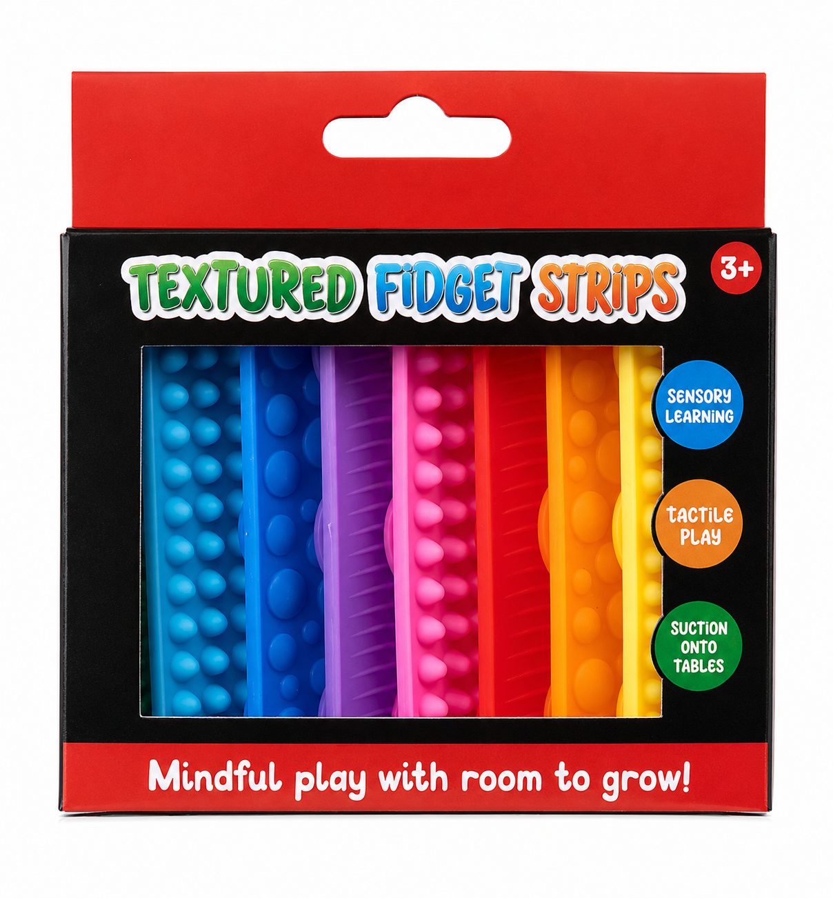 Suction Textured Fidget Strips Set