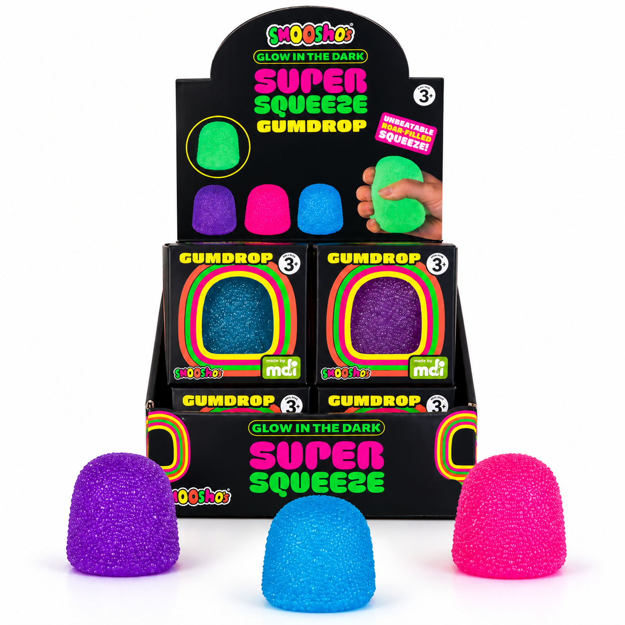 Gumdrop Glow in the Dark Jelly Squishy