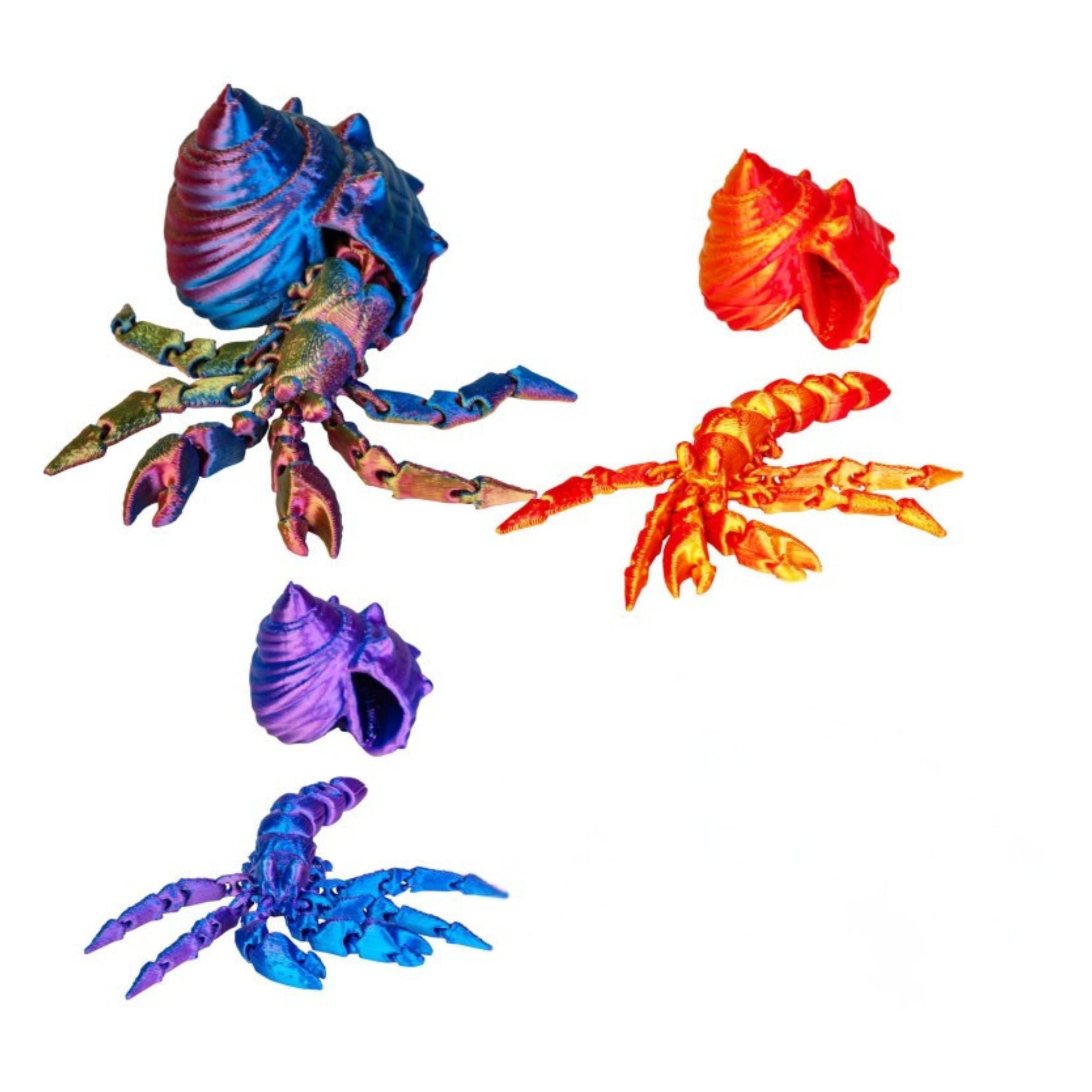 3D Sensory Fidget Hermit Crab
