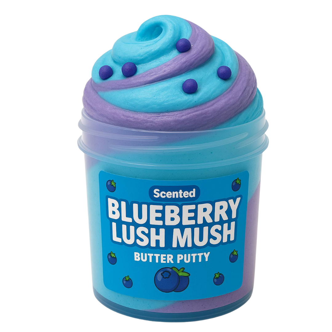 Blueberry butter slime mess-free sensory toy for kids — My Sensory Space Australia