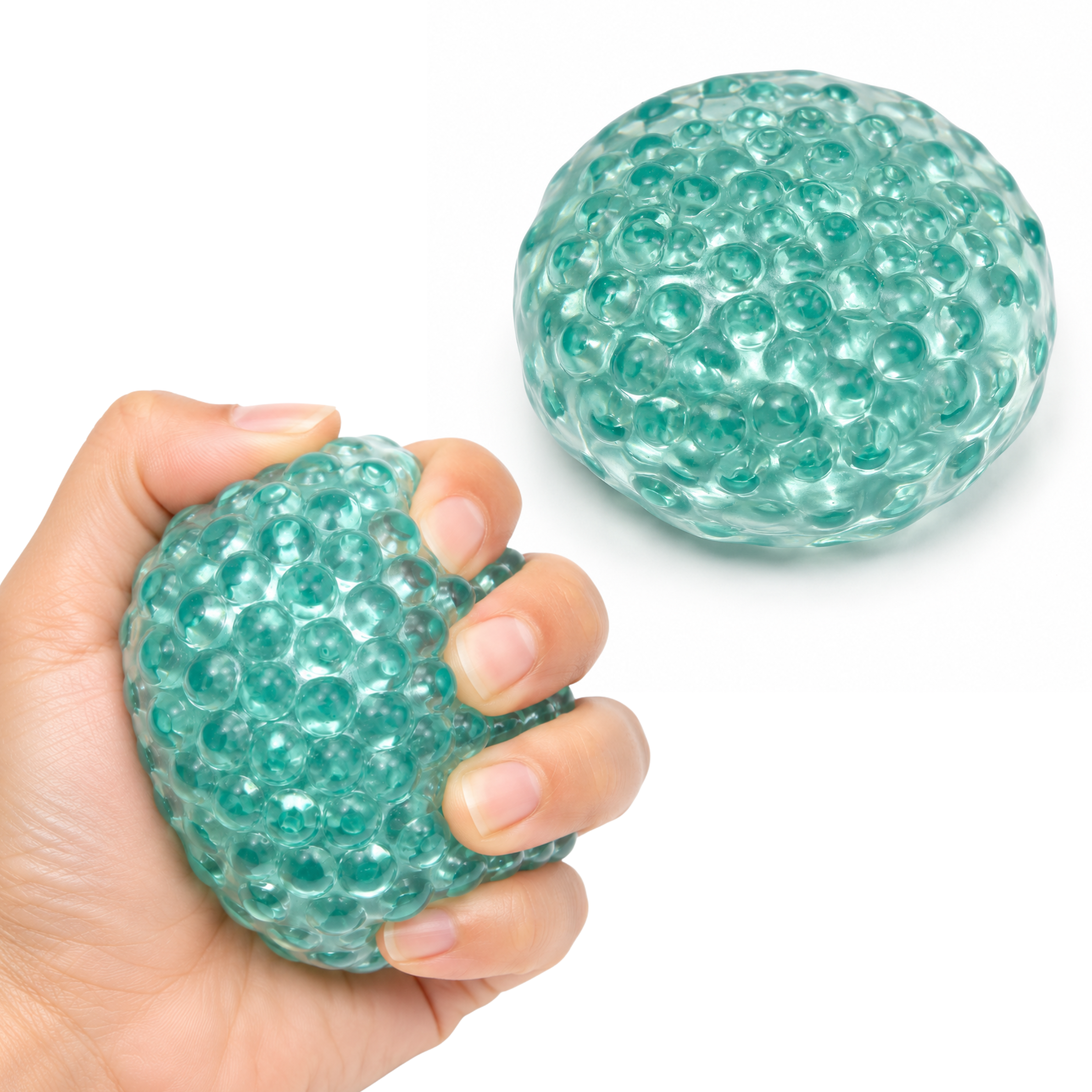 Glass Bead Crunch Squishy Ball - 3 Pack