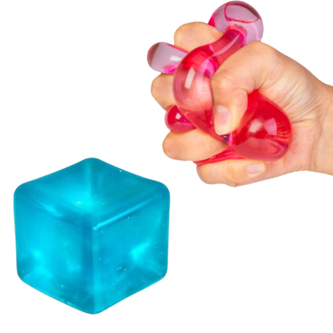 Squishy jelly cube sensory fidget toy for children with autism and ADHD Needoh Alternative