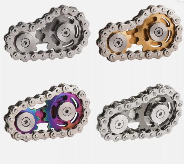 Metal Bike Chain Fidget Spinner
