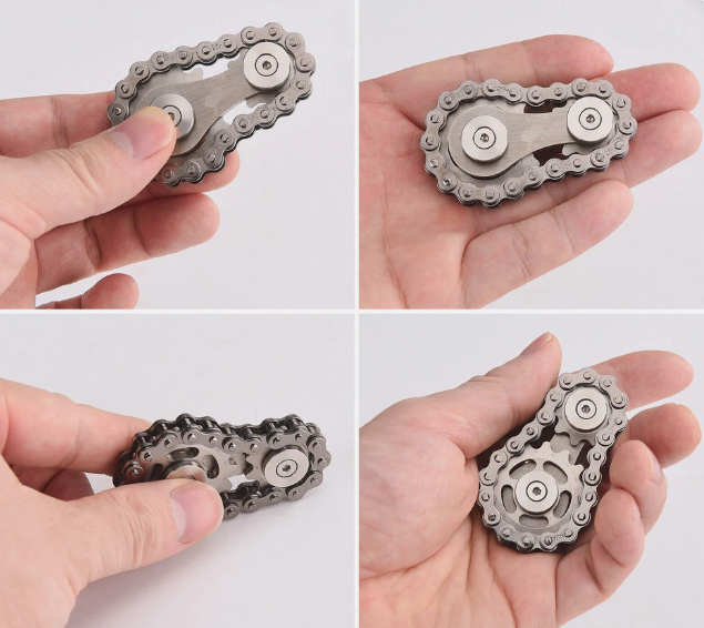 Metal Bike Chain Fidget Spinner