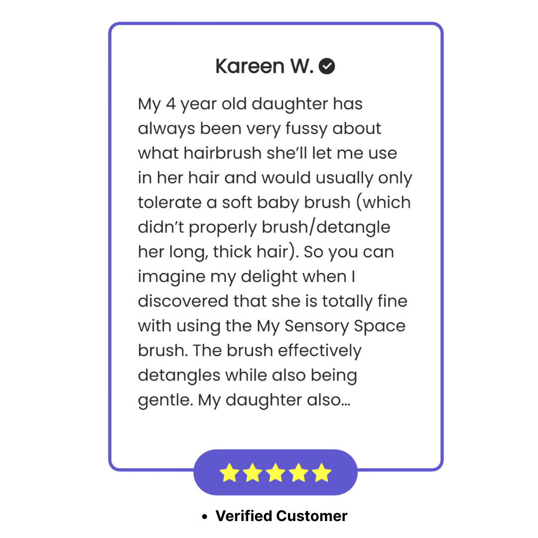 Sensory Hairbrush Pink Marshmallow