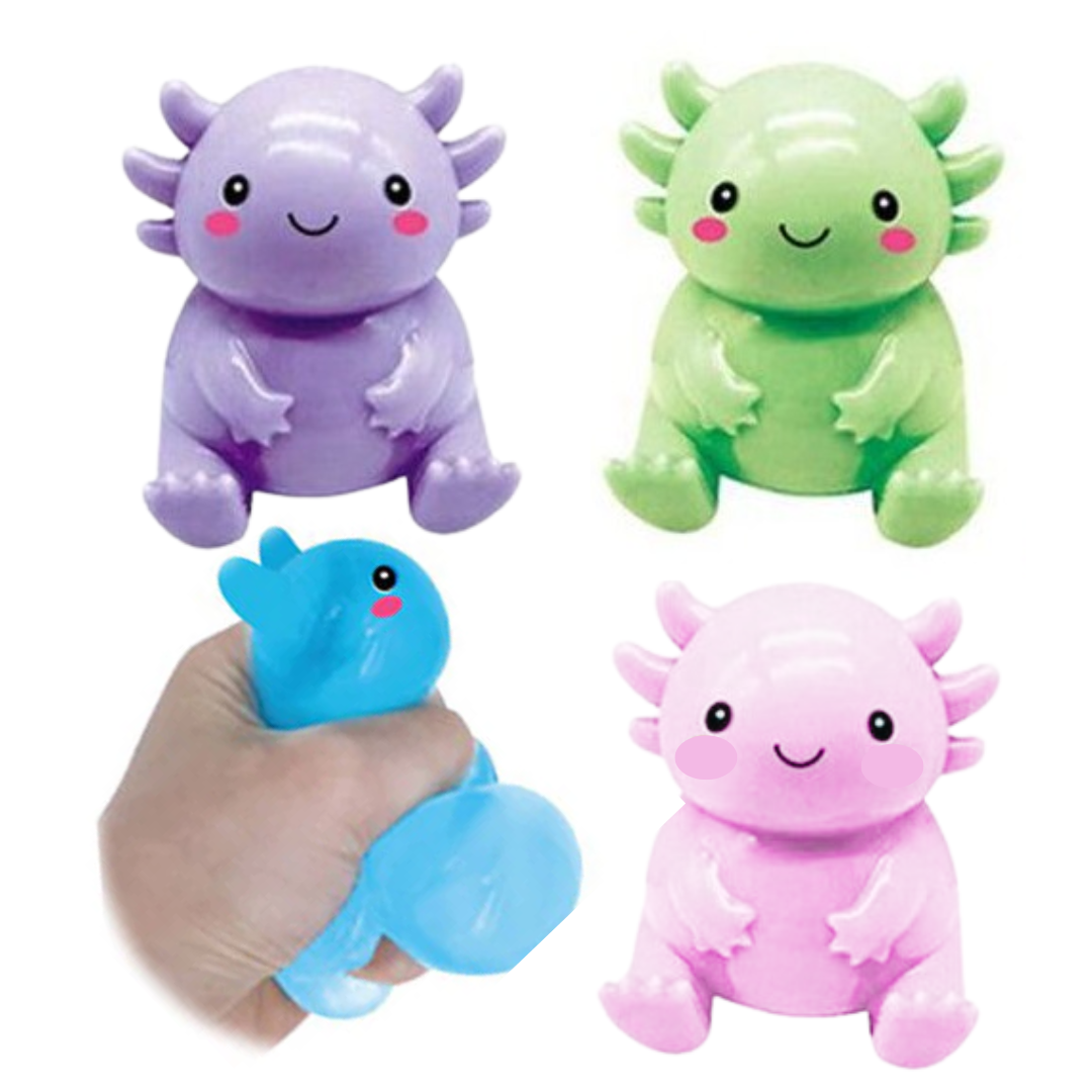Bubblegum Axolotl Squishy Sensory Toy