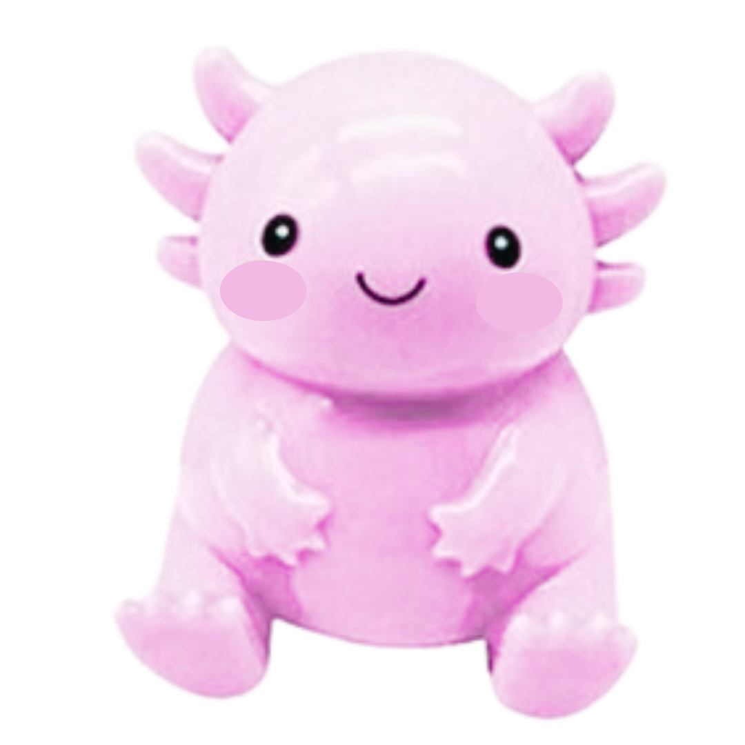 Bubblegum Axolotl Squishy Sensory Toy