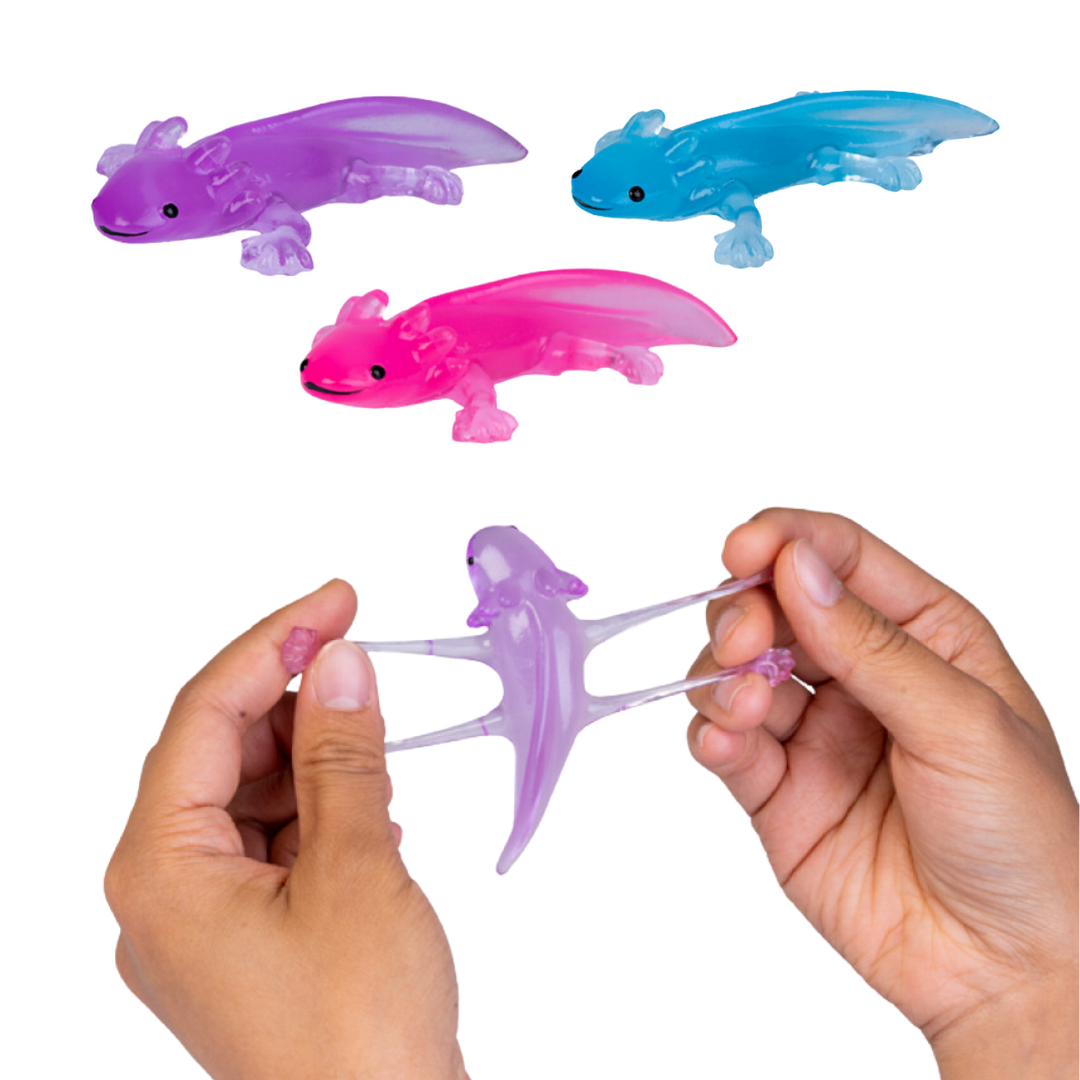 Stretchy jelly axolotl sensory fidget toy for kids with sensory processing disorder