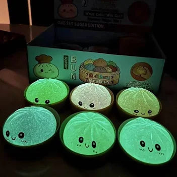 Mystery Viral Dumpling Squishy 3 Pack - Includes 2 Glow in the Dark