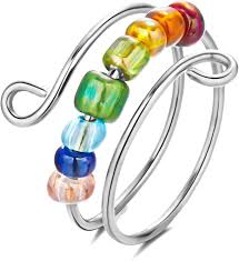 Rainbow Fidget Ring Adjustable