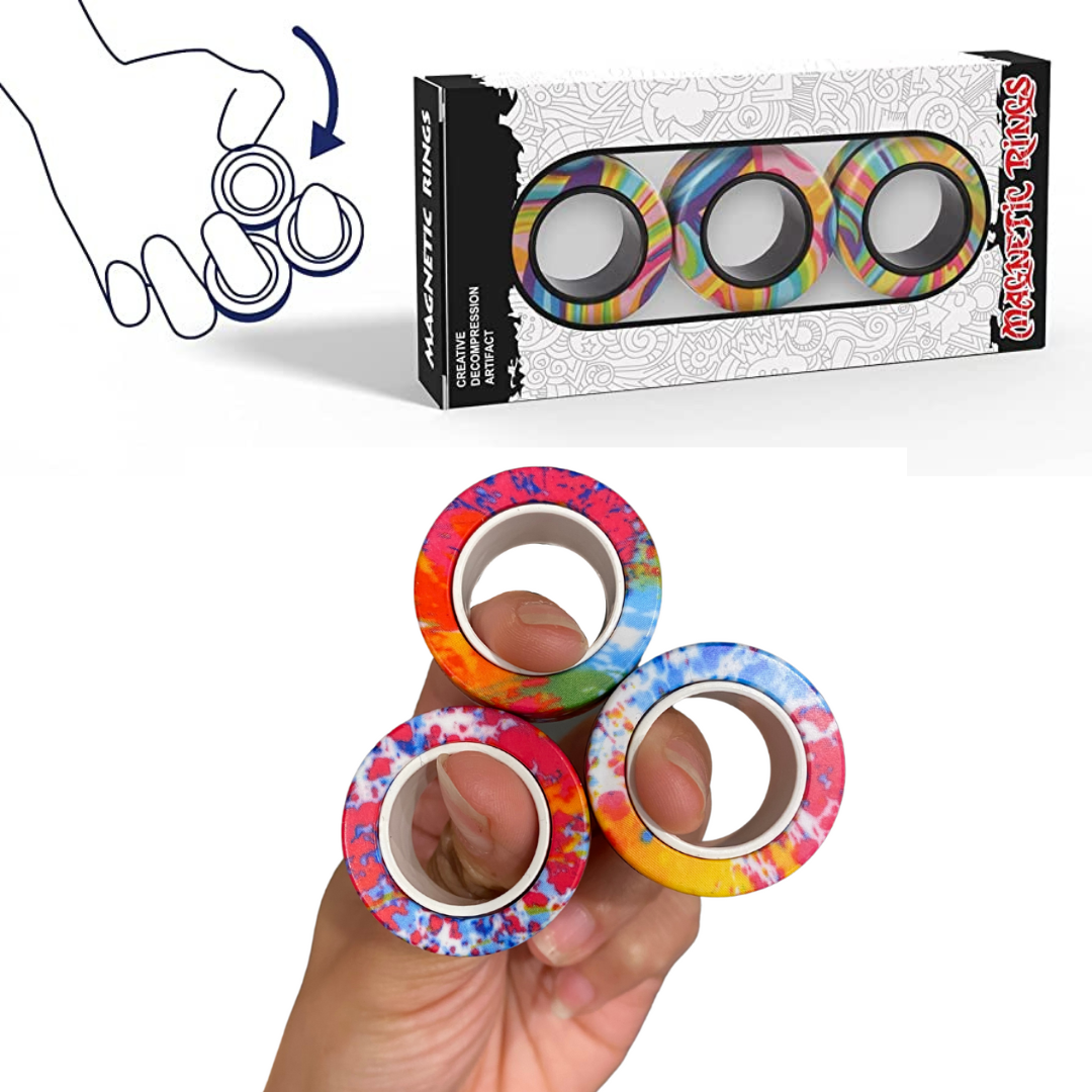 Magnetic Fidget Rings 3 Pack
