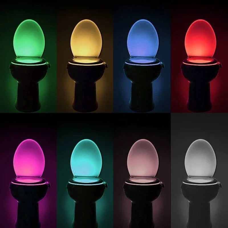 LED Disco Motion Activated Toilet Light Lamp