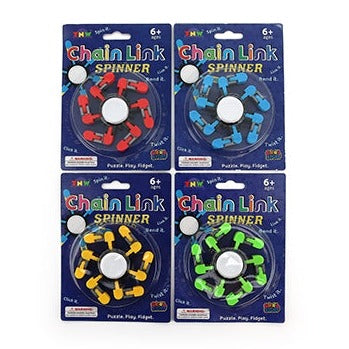 Wacky chain fidget spinner sensory toy for kids with ADHD and sensory needs