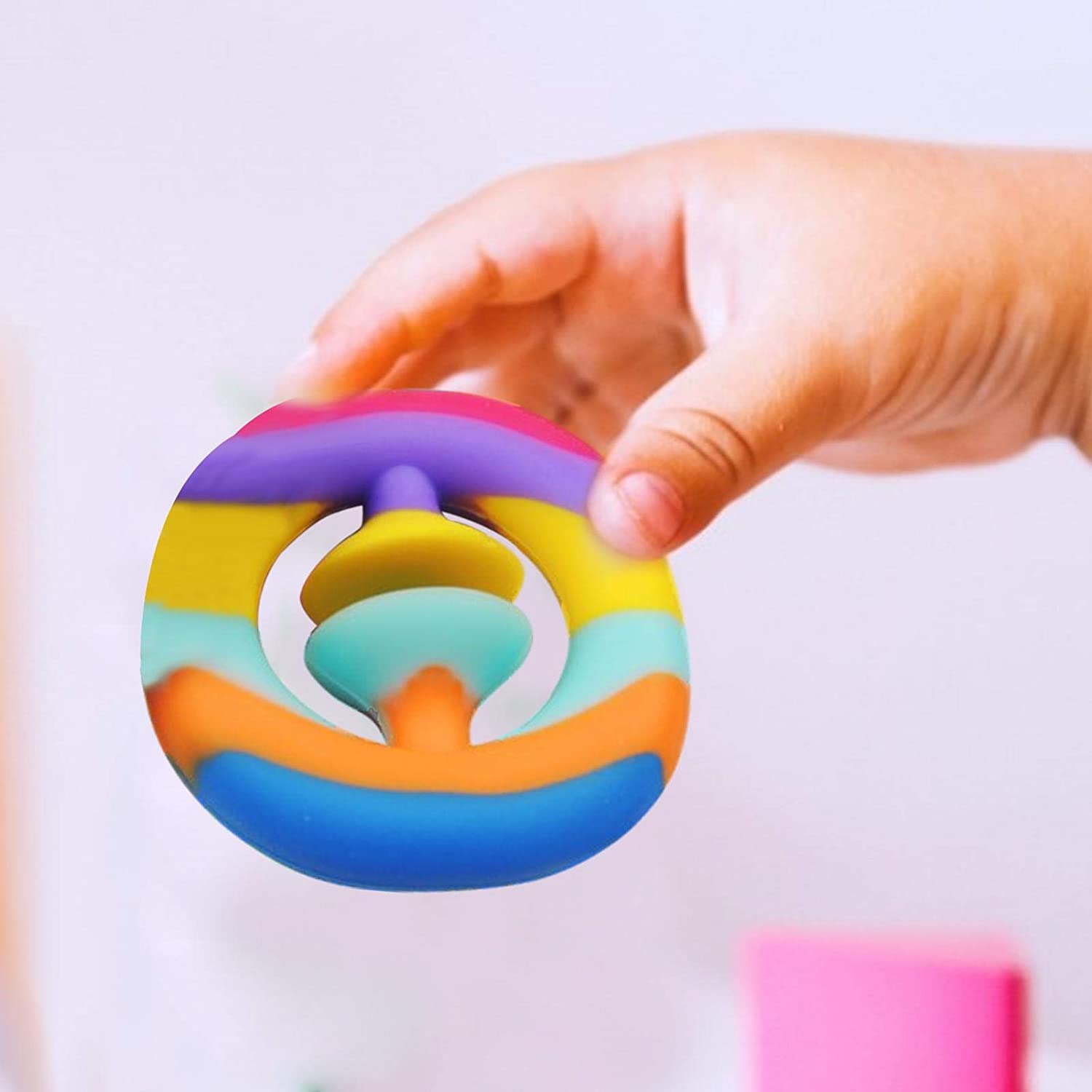 Rainbow Hand Snapper Fidget Toy